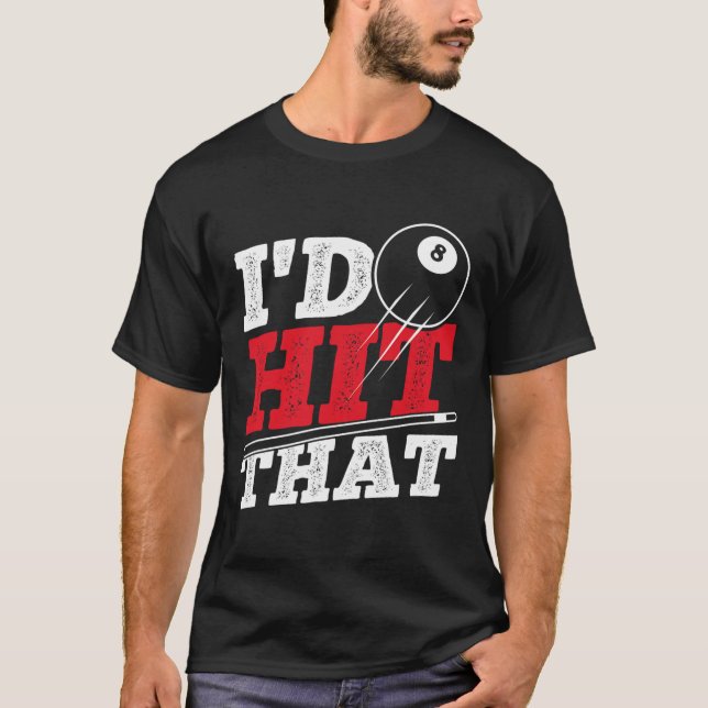 T-shirt J'Ai Atteint Ce Billard De Billard De Billard De B (Devant)