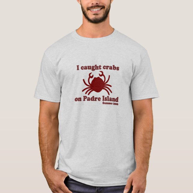 T-shirt J'ai attrapé des crabes ! (Devant)