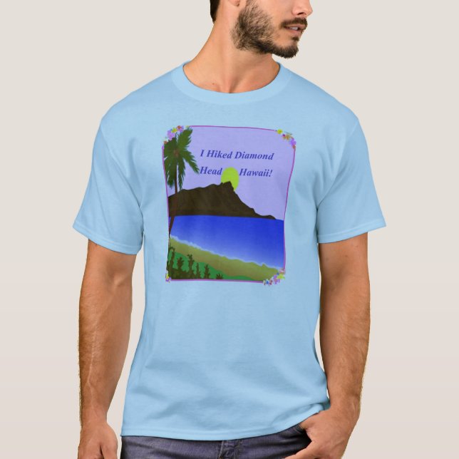 T-shirt J'ai augmenté la tête Hawaï de diamant (Devant)