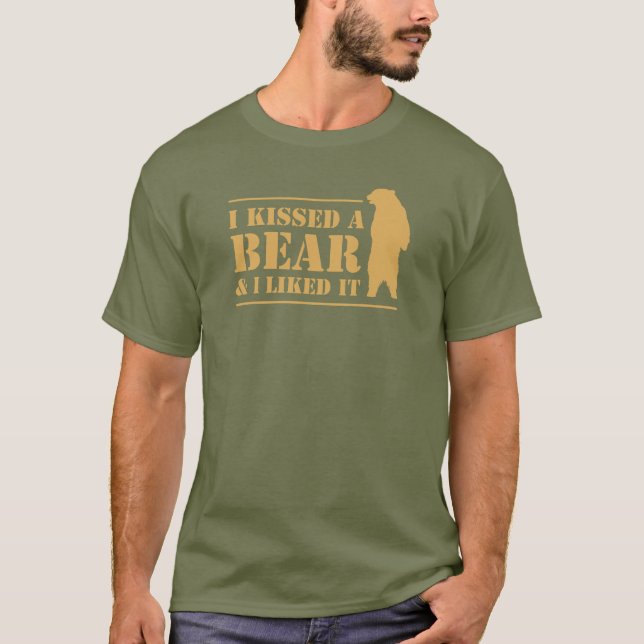 T-shirt J'Ai Baisé Un Ours Et J'Ai Aimé Ça Drôle Citation  (Devant)