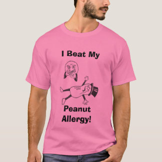 T-shirt J'ai battu le mon, allergie d'arachide !