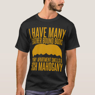 T-shirt J'ai beaucoup de livres reliés en cuir