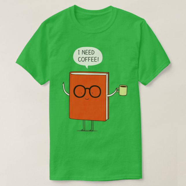 T-shirt J'ai besoin de café 1 (Design devant)