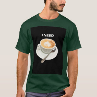 T-shirt J'ai besoin de café 8