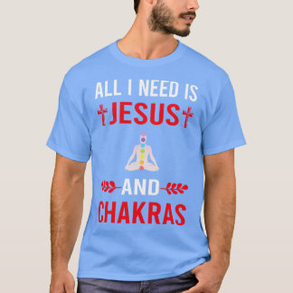 T-shirt J'Ai Besoin De Jésus Et Chakra Chakras