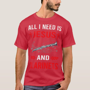 T-shirt J'Ai Besoin De Jésus Et Clarinet