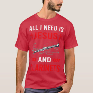 T-shirt J'Ai Besoin De Jésus Et Clarinet