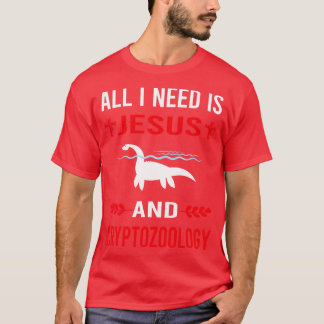 T-shirt J'Ai Besoin De Jésus Et De Cryptozoologie Cryptide