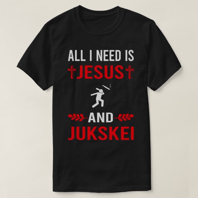 T-shirt J'Ai Besoin De Jésus Et De Jukskei 1 (Design devant)