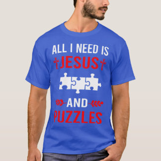 T-shirt J'Ai Besoin De Jésus Et De Puzzles