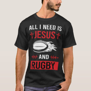 T-shirt J'ai besoin de Jésus Rugby