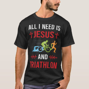 T-shirt J'ai besoin de Jésus Triathlon