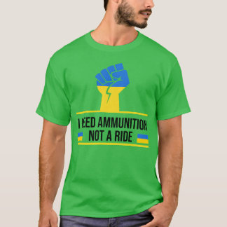 T-shirt J'ai besoin de munitions pas d'un trajet 80s drôle