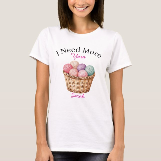 T-shirt J'ai besoin de plus de fil  (Devant)