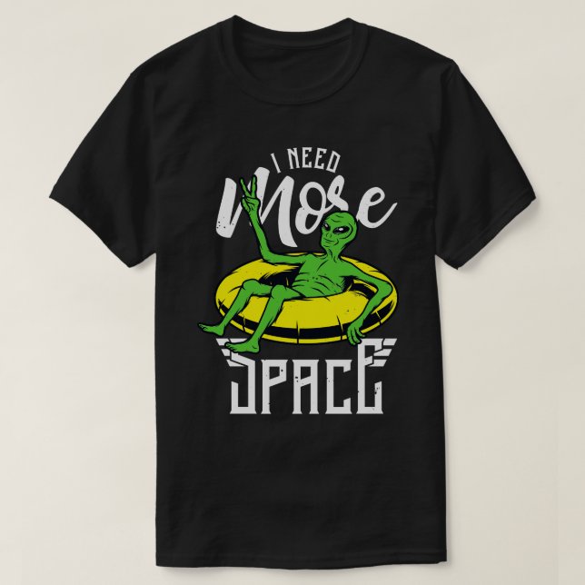 T-shirt J'Ai Besoin De Plus D'Espace Rétro Été Martien (Design devant)