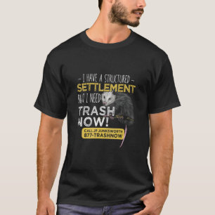 T-shirt J'Ai Besoin De Trash Now Opossum Animal Scream Pos