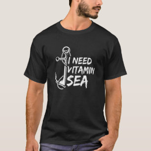 T-shirt J'ai besoin de Vitamin Sea Ancre Voilier Love Boat