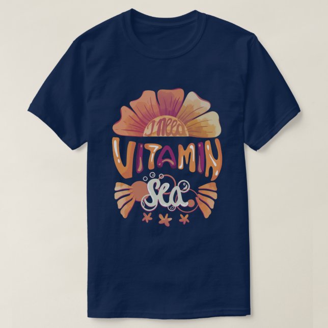 T-shirt J'Ai Besoin De Vitamine Mer : Échappement De Couch (Design devant)