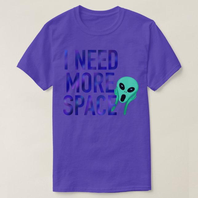 T-shirt J'ai besoin d'espace (Design devant)