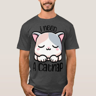 T-shirt J'Ai Besoin D'Un Cute Chaton Dormant Tonton