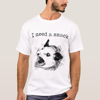 T-shirt J'Ai Besoin D'Un Snack Qui Crie Opossum Possum