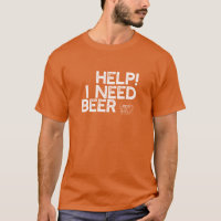 J'Ai Besoin D'Une Bière (Sm White Print)