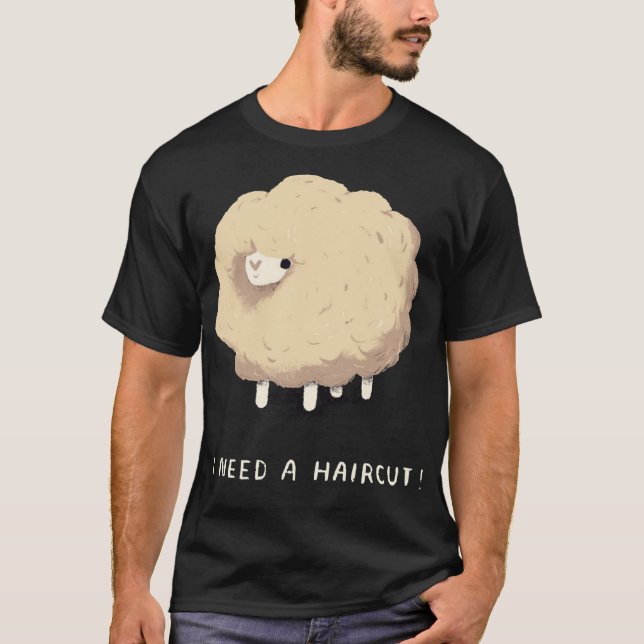 T-shirt J'Ai Besoin D'Une Coupe De Cheveux ! Moutons surél (Devant)