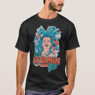 T-shirt J'ai besoin Vitamine Mer Océan Vague Koi Poisson é