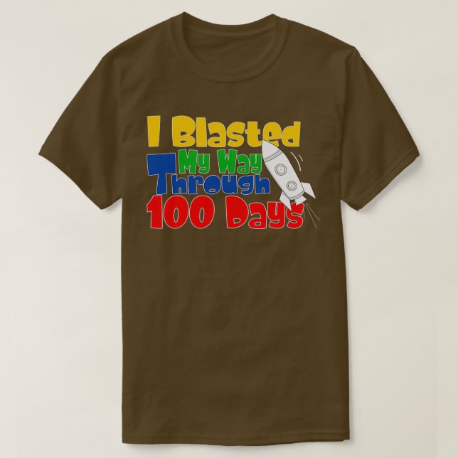 T-shirt J'Ai Blessé Mon Chemin Pendant 100 Jours Drôle 100 (Design devant)