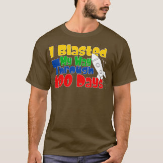 T-shirt J'Ai Blessé Mon Chemin Pendant 100 Jours Drôle 100