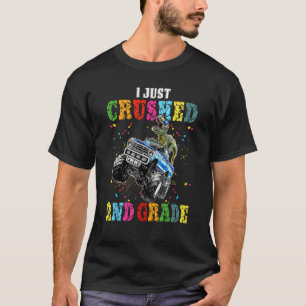 T-shirt J'ai broyé 2e classe Cute Dino Drive Monster Truck