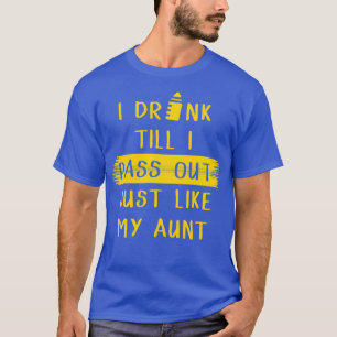 T-shirt J'ai bu jusqu'à ce que je passe à la caisse Comme