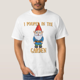 T-shirt J'ai caca dans le jardin