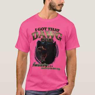 T-shirt J'ai ce chien en moi 90s Anxiété Chien Humour Desi