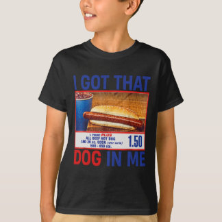 T-shirt J'ai Ce Chien En Moi Drôle De Combo Hotdogs 4 Juil