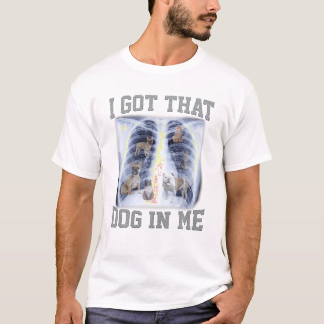 T-shirt J'Ai Ce Chien En Moi Xray Mème Halloween Chien Amo (Devant)
