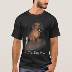 T-shirt J'ai ce chien en smoking drôle de teckel pour homm