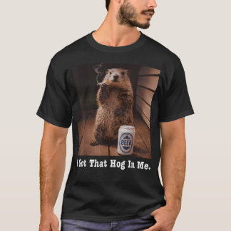 T-shirt J'ai Ce Fou De Marmotte En Moi Drôle De Cigarette
