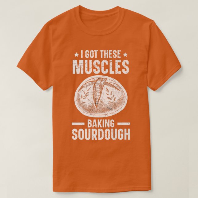 T-shirt J'Ai Ces Muscles Qui Cuisent Du Pain D'Argent (Design devant)