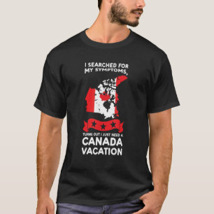 T-shirt J'ai cherché mes symptômes Canada Canada Canada