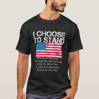 T-shirt J'Ai Choisi D'Être Le Drapeau Américain National U