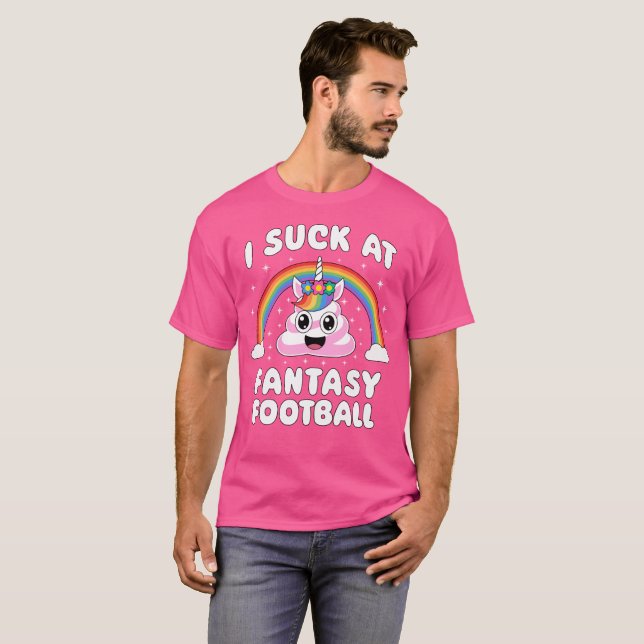T-shirt J'Ai Chuté À L'Imaginaire Football Poop Unicorn Fu (Devant entier)