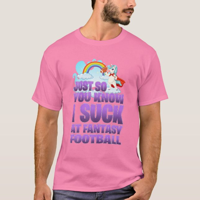 T-shirt J'Ai Chuté À L'Imaginaire Football Unicorn Rainbow (Devant)