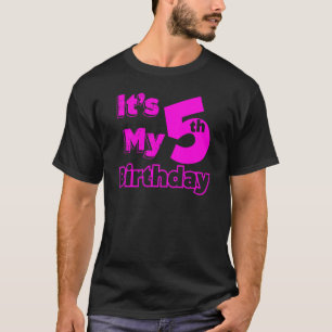 T-shirt J'ai cinq ans et c'est mon 5e anniversaire 2