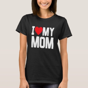 T-shirt J'ai coeur ma maman aime ma maman Joyeuse fête des