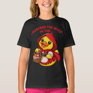 T-shirt J'ai Coiné le Loup au Petit Chaperon Rouge Canard