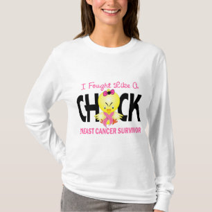 T-shirt J'ai combattu comme un survivant de cancer du sein
