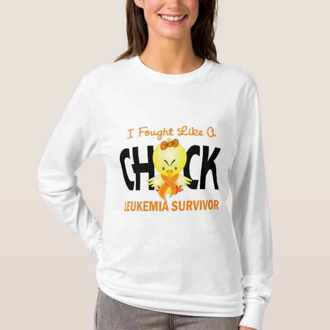 T-shirt J'ai combattu comme un survivant de leucémie de (Devant)