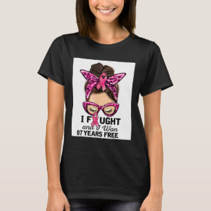 T-shirt J'Ai Combattu Et J'Ai Gagné 7 Ans Gratuit Messy Bu