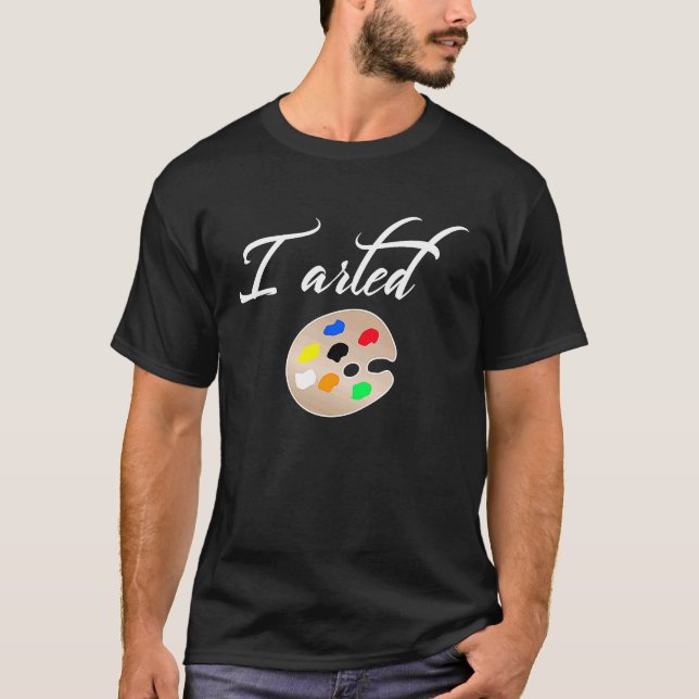 T-shirt J'ai commencé avec Palette Graphic Kids Painter (Devant)